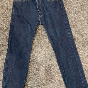 Levi's 505 38 x 32 Men's Straight Fit Jeans in Deep Blue